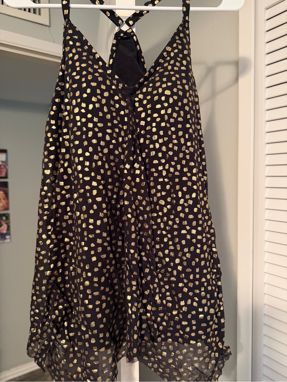 Swimsuits For All Black & Gold Swim Top